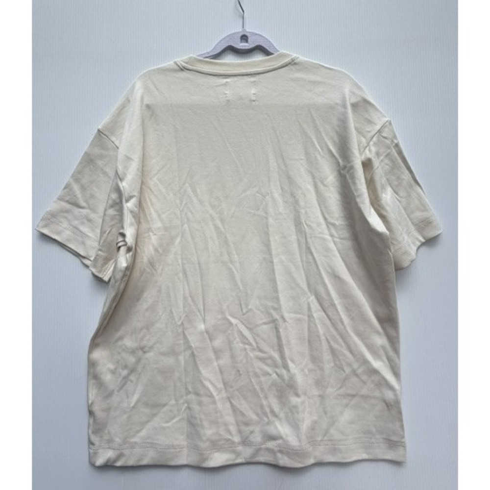 Public Supply NYC Mens M Oversized T Shirt Buttercream Cream Short Sleeve Tee - Picture 9 of 10